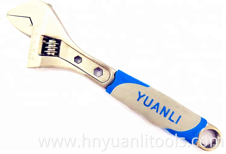 Professional PVC handle monkey multifunction flexible adjustable wrench